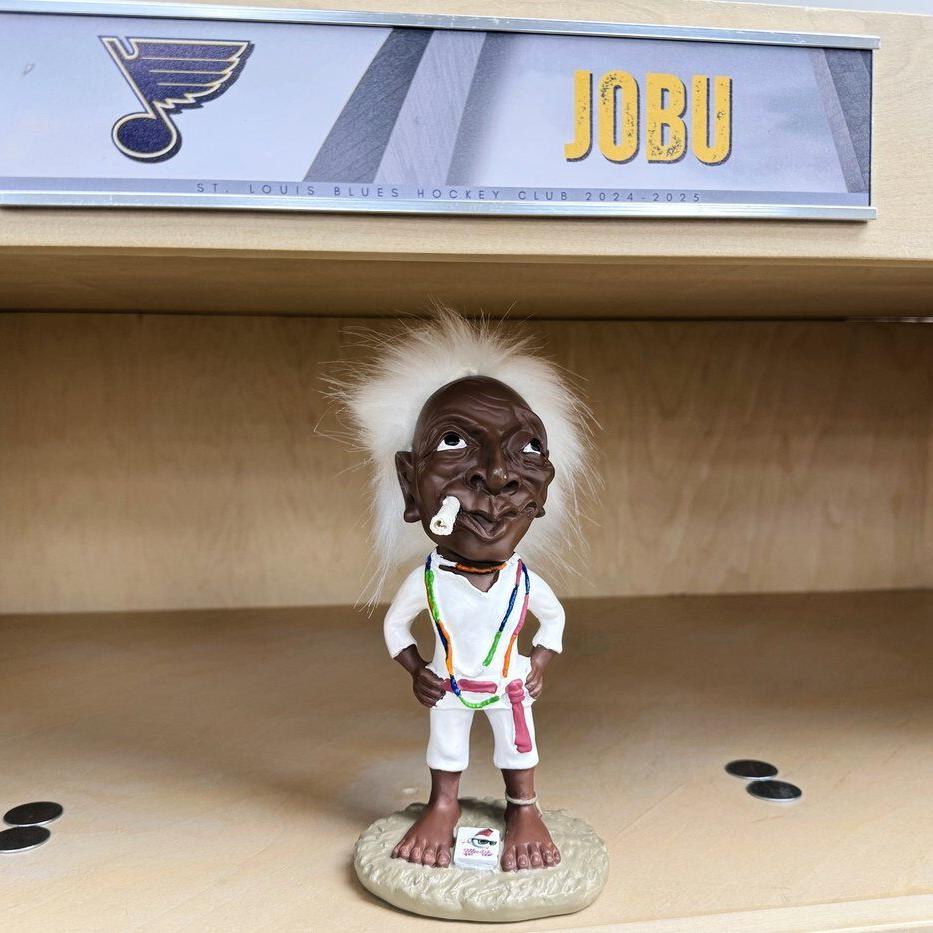 Meet Jobu, the good luck charm behind the St. Louis Blues' late-season run to the playoffs